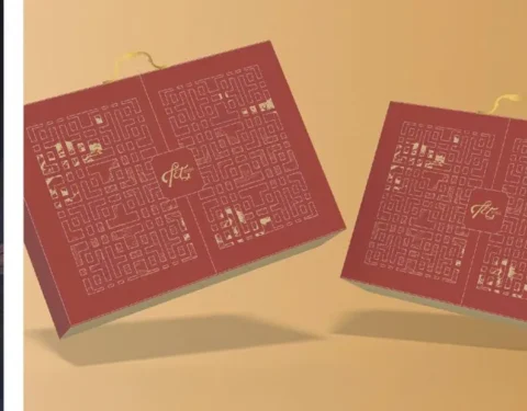 Set quà Tết Cát Tường – hộp cứng in logo