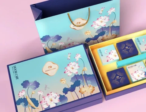 Set Trung Thu Liên Hoa – hộp cứng in logo