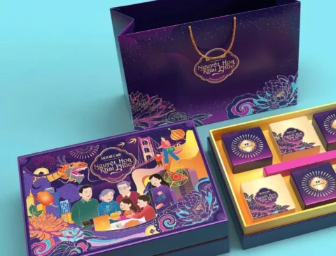 Set Trung Thu Khai Phúc – hộp cứng in logo